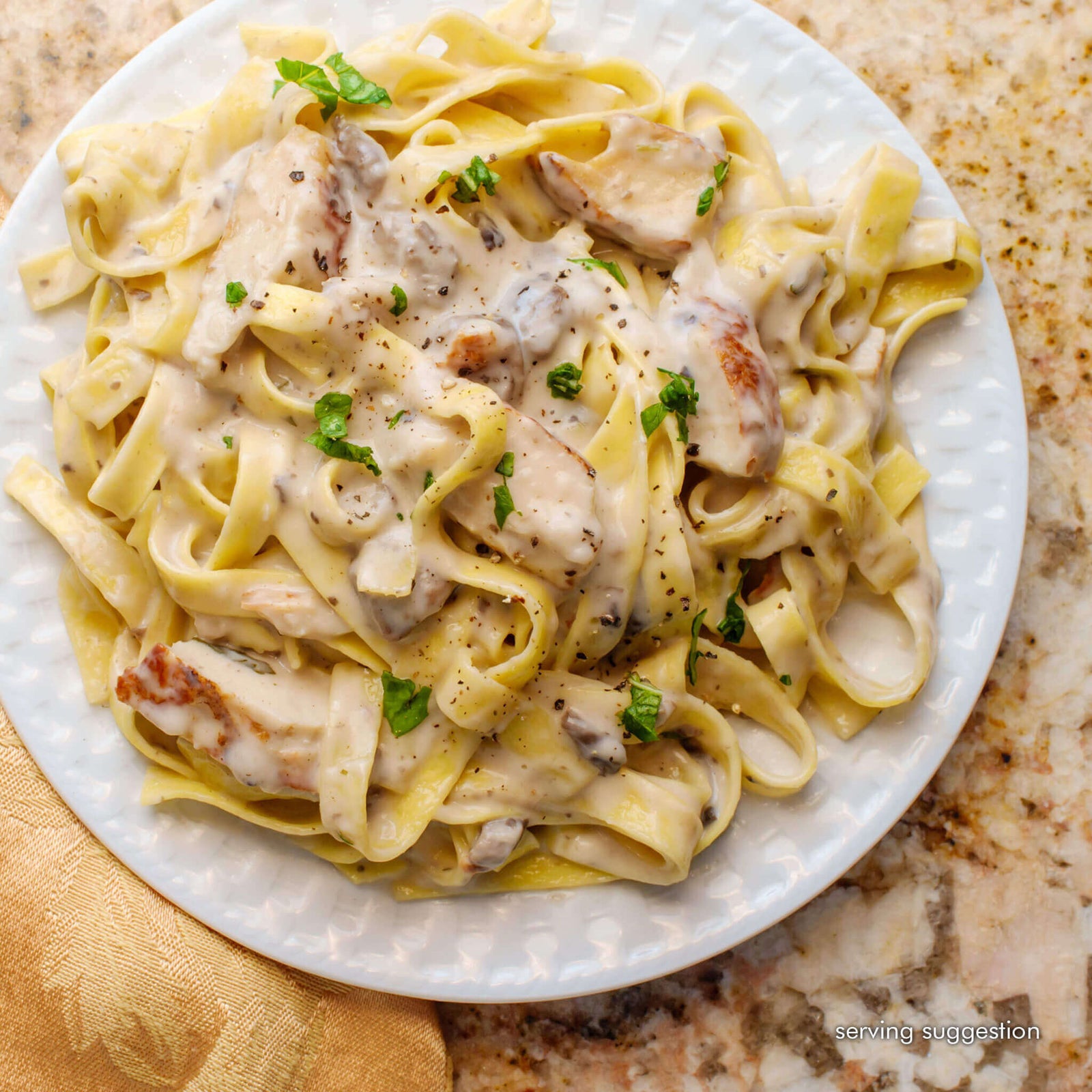 Rich and Creamy Chicken Alfredo - Forever Frozen