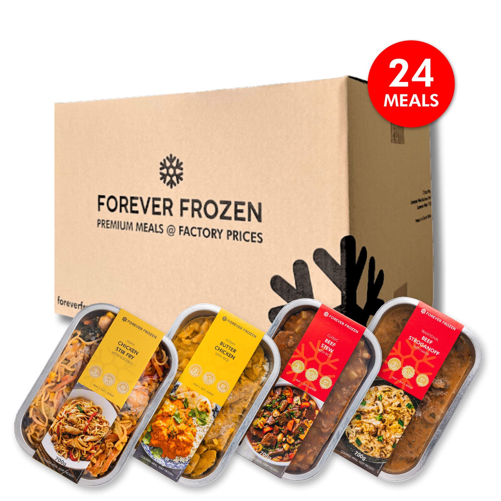 BEEF & CHICKEN - Value Pack - 24 x Meals
