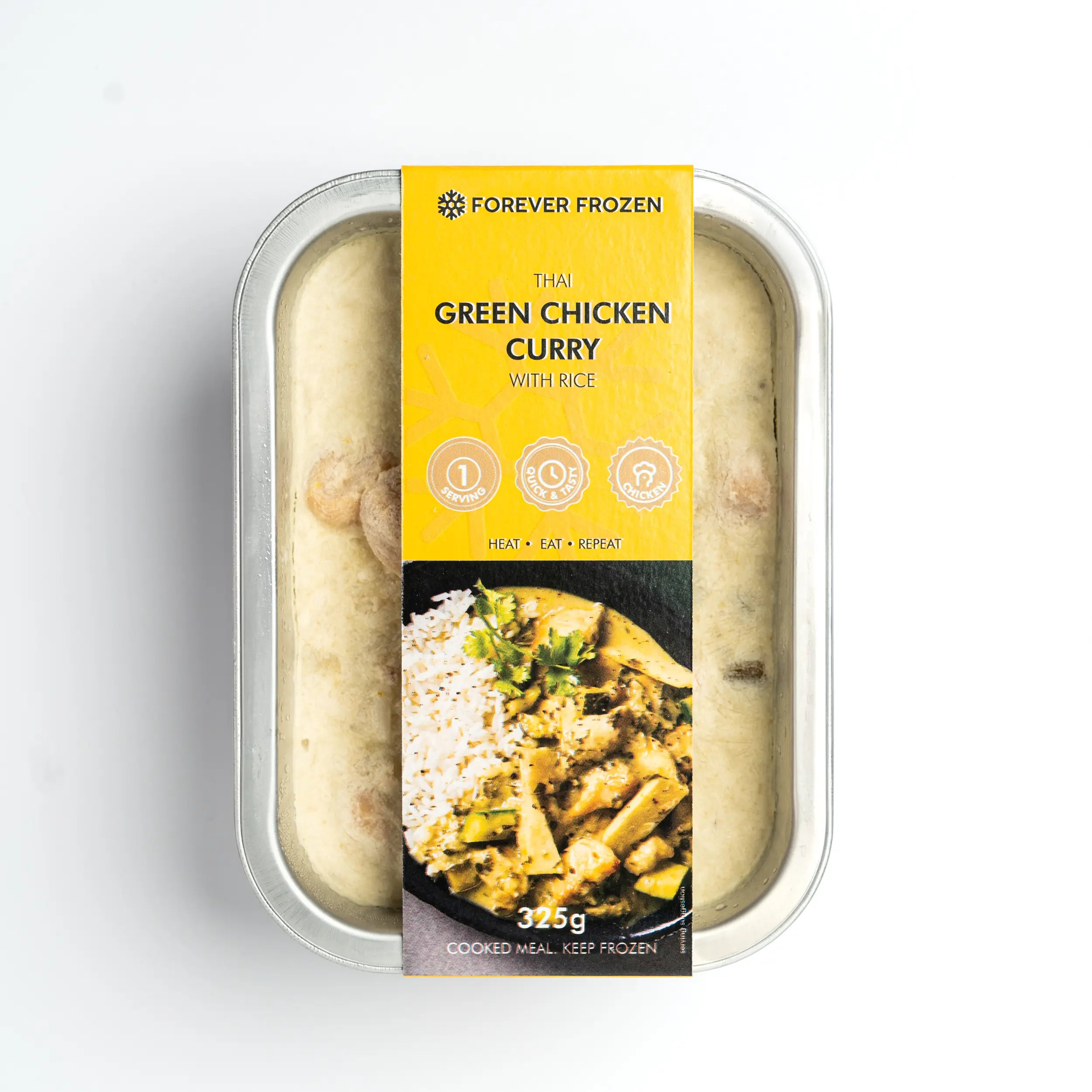 Thai Green Chicken Curry with Rice - Forever Frozen - CPT