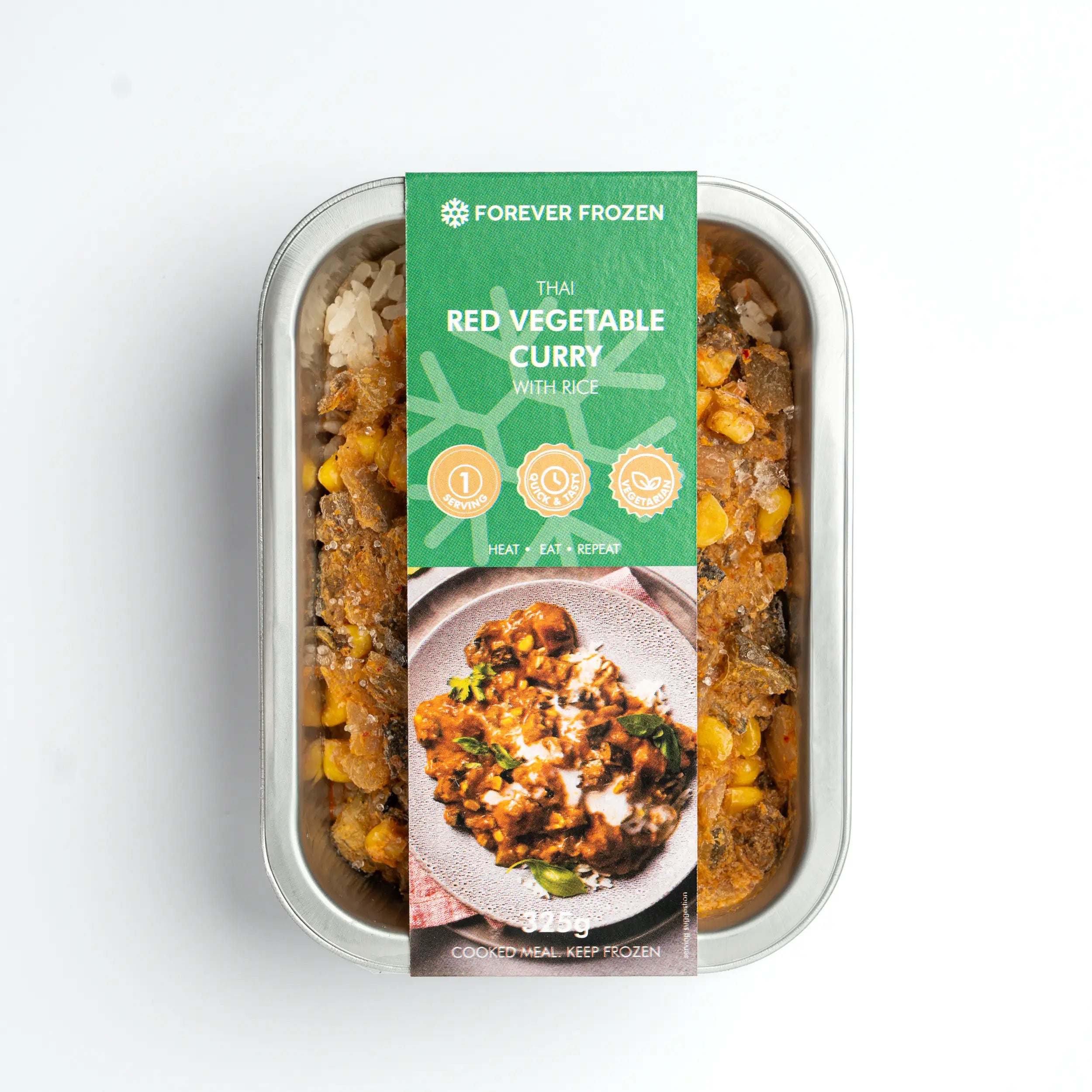 Thai Red Vegetable Curry with Rice - Forever Frozen - CPT