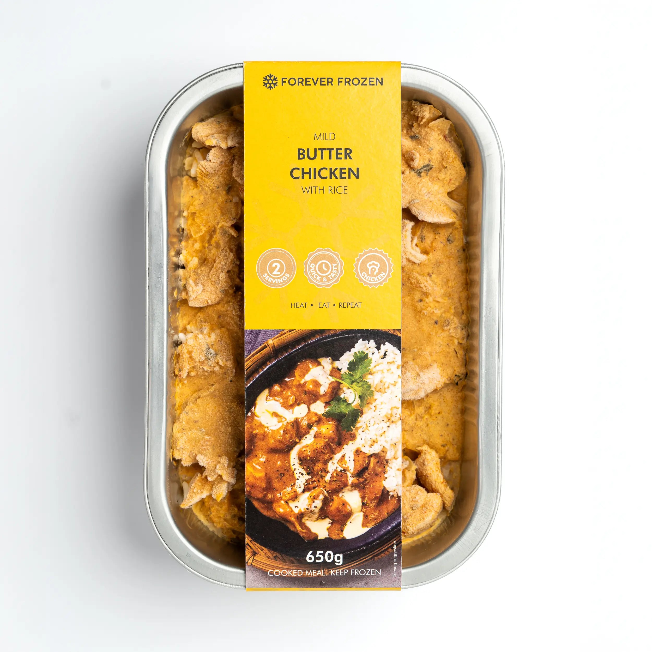Mild Butter Chicken with Rice - Forever Frozen - CPT