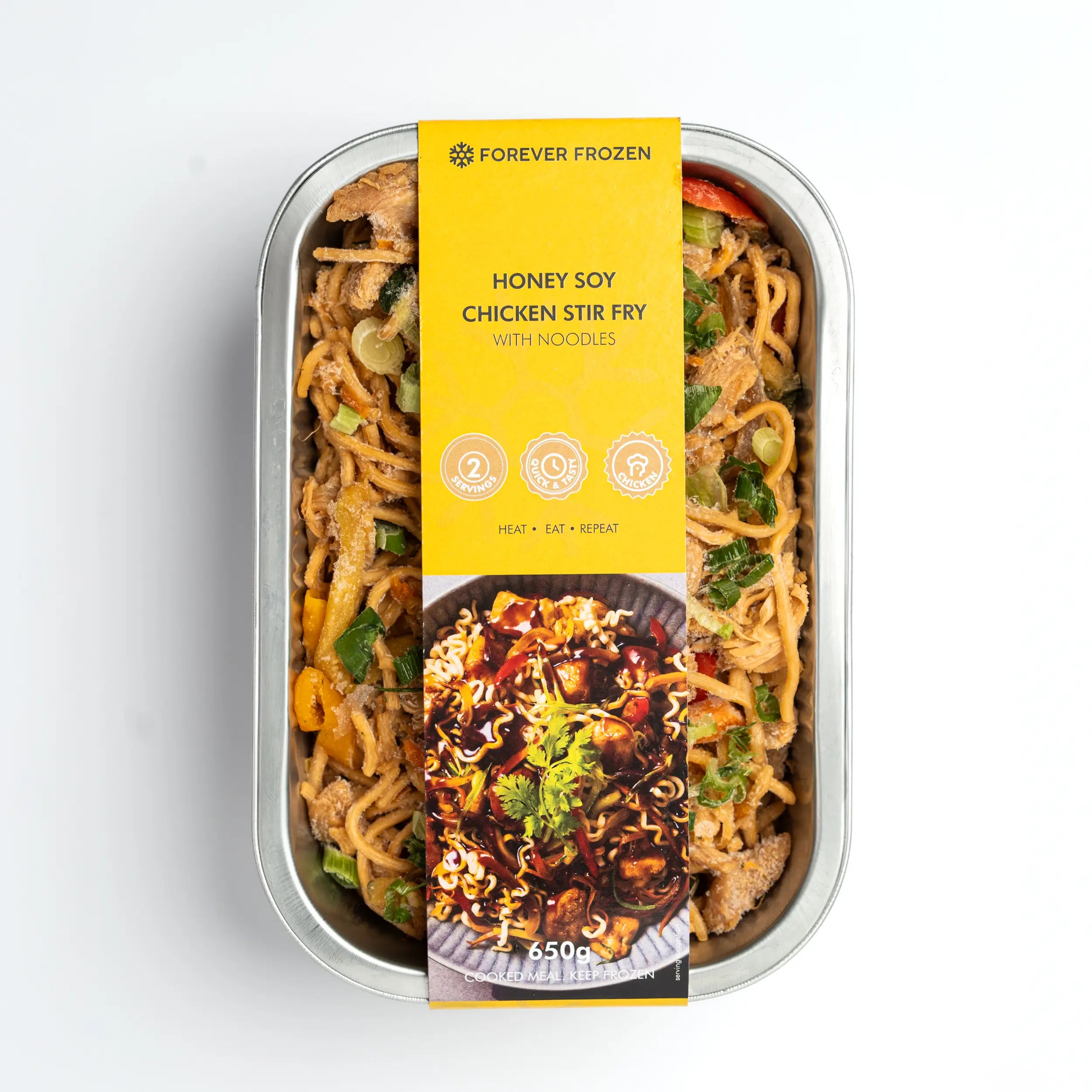 Honey Soy Chicken Stir Fry with Noodles - Forever Frozen - CPT