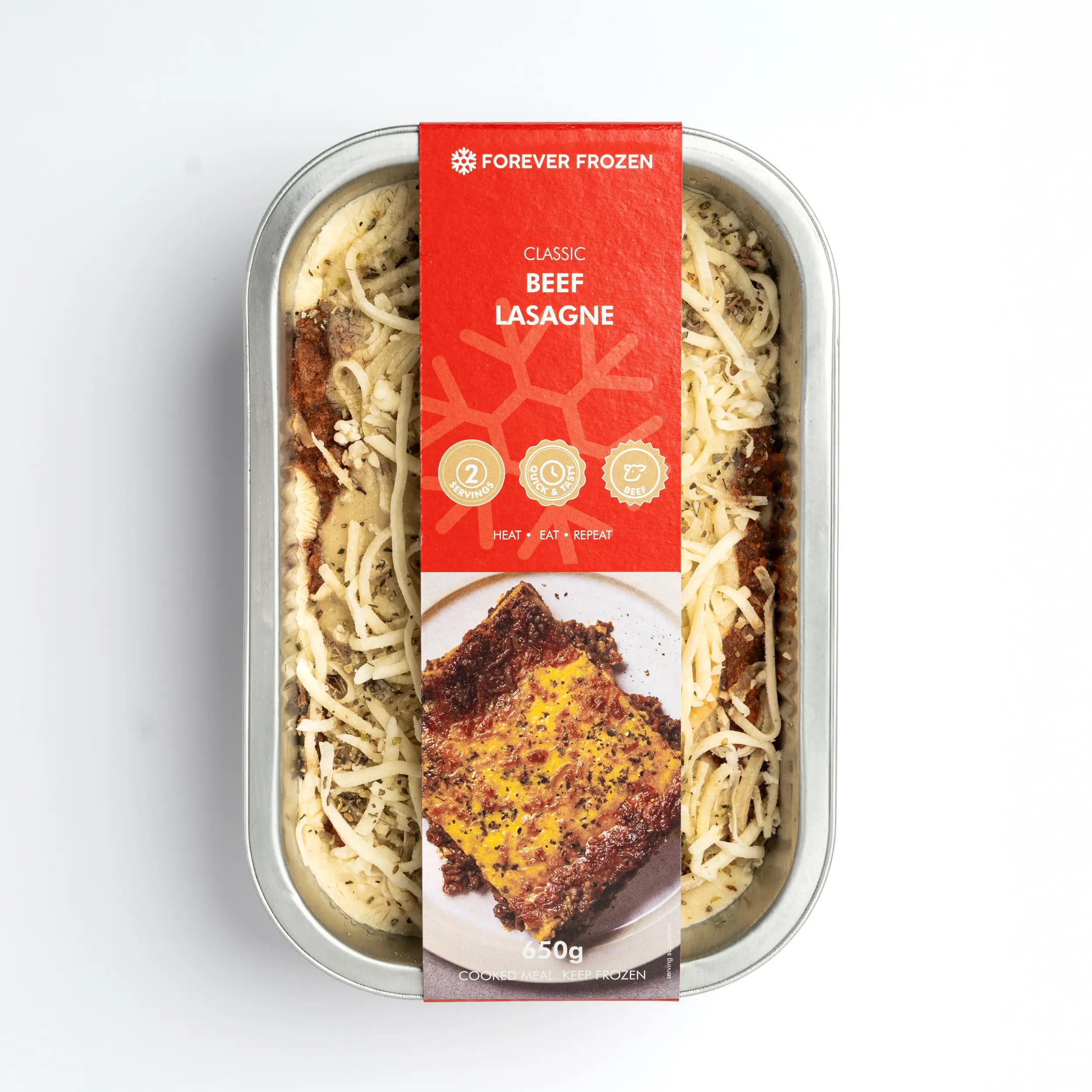 Classic Beef Lasagne - Forever Frozen - CPT