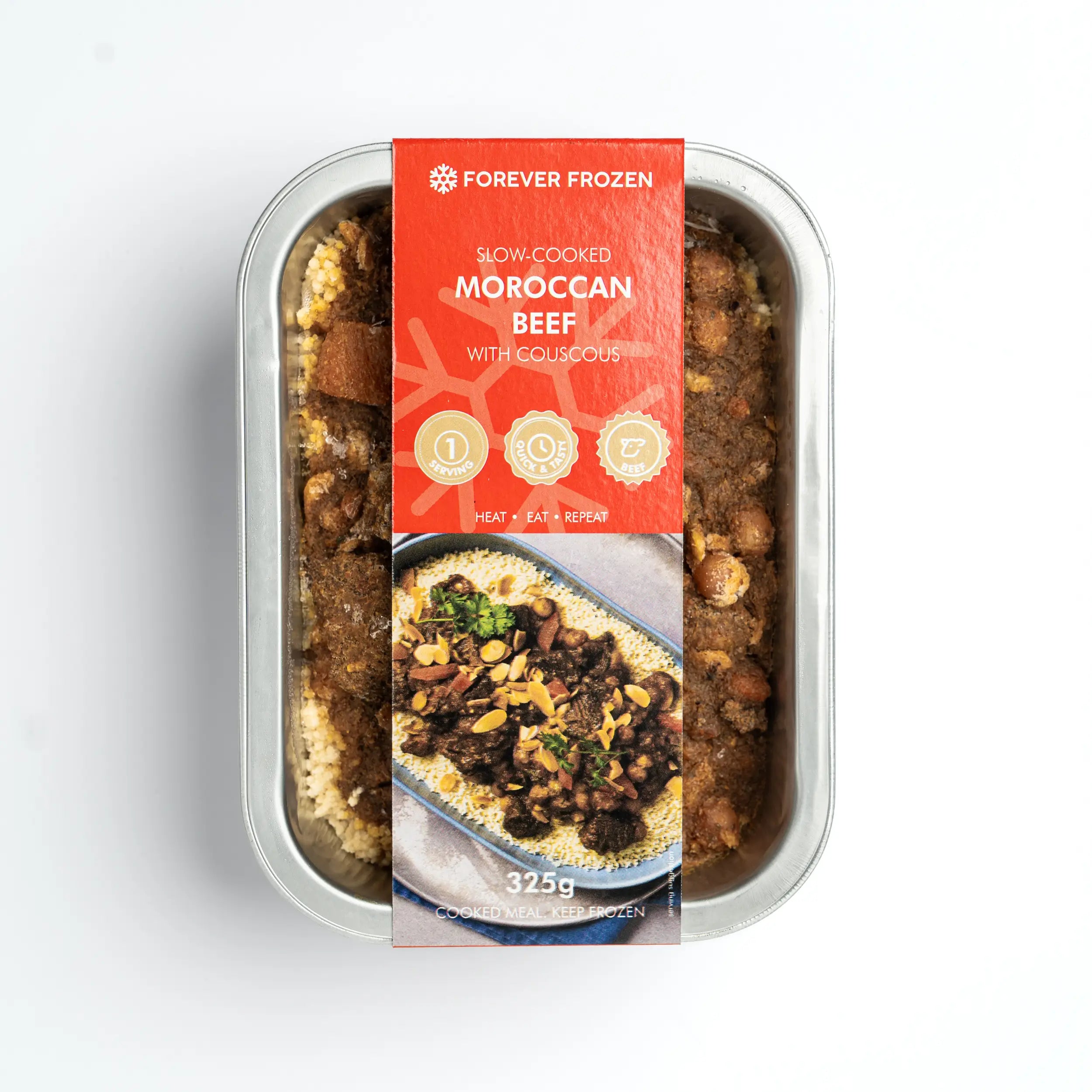 Slow-Cooked Moroccan Beef with Couscous - Forever Frozen - CPT