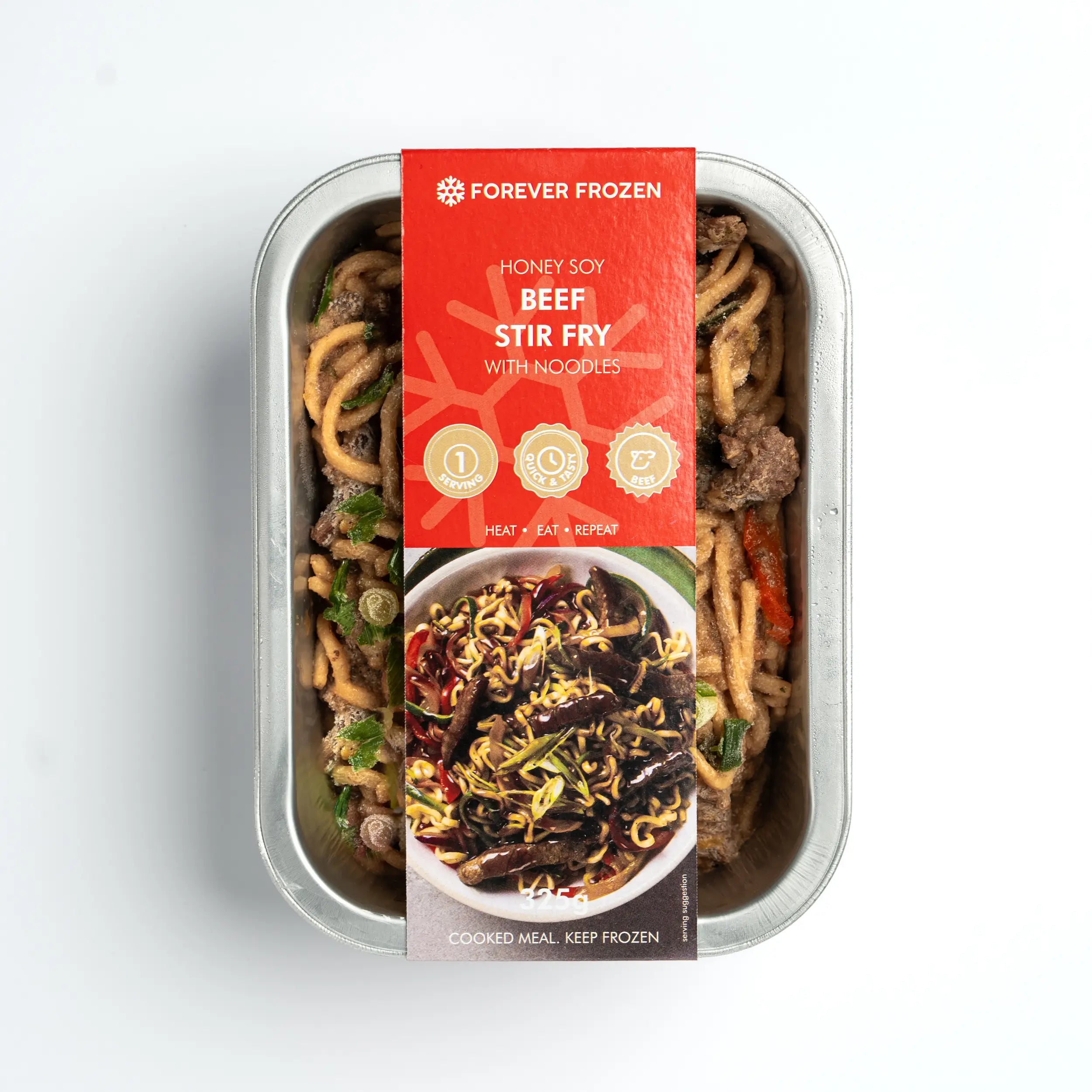Honey Soy Beef Stir Fry with Noodles - Forever Frozen - CPT