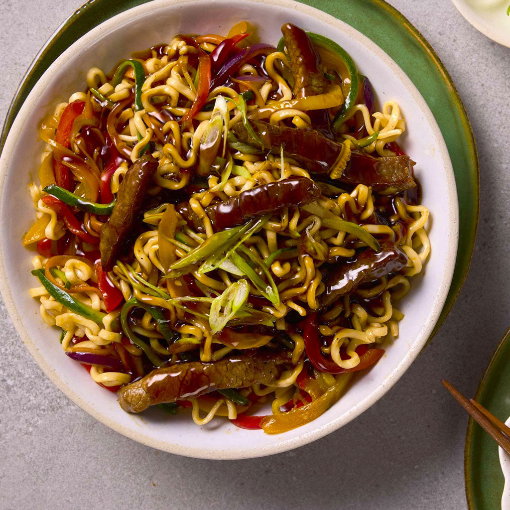Honey Soy Beef Stir Fry with Noodles - Forever Frozen - CPT