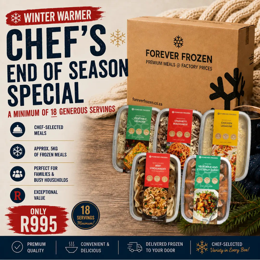 CHEF'S END OF SEASON SPECIAL - Mixed Pack (18 Servings) - Forever Frozen - CPT