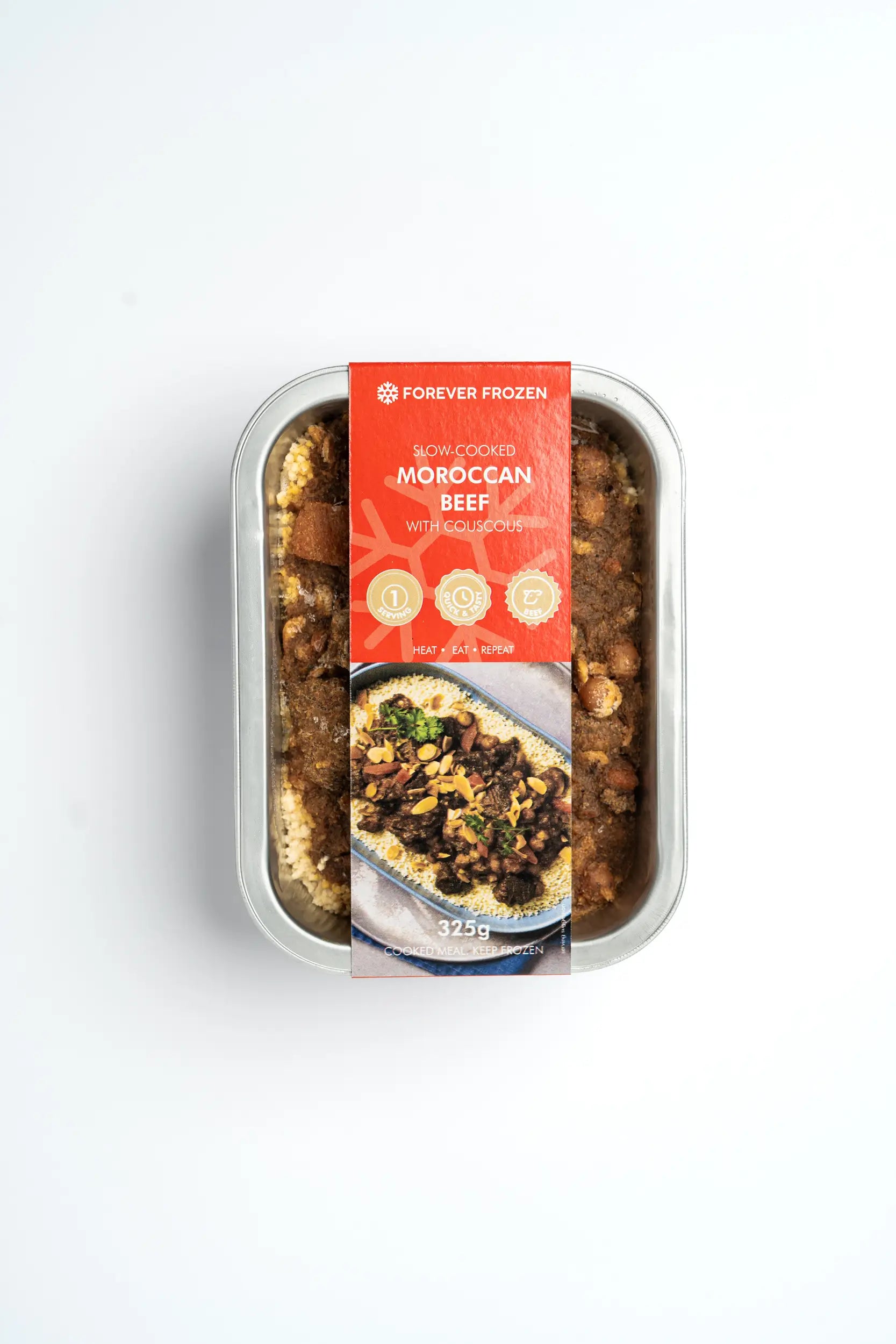 Slow-Cooked Moroccan Beef with Couscous - Forever Frozen - CPT
