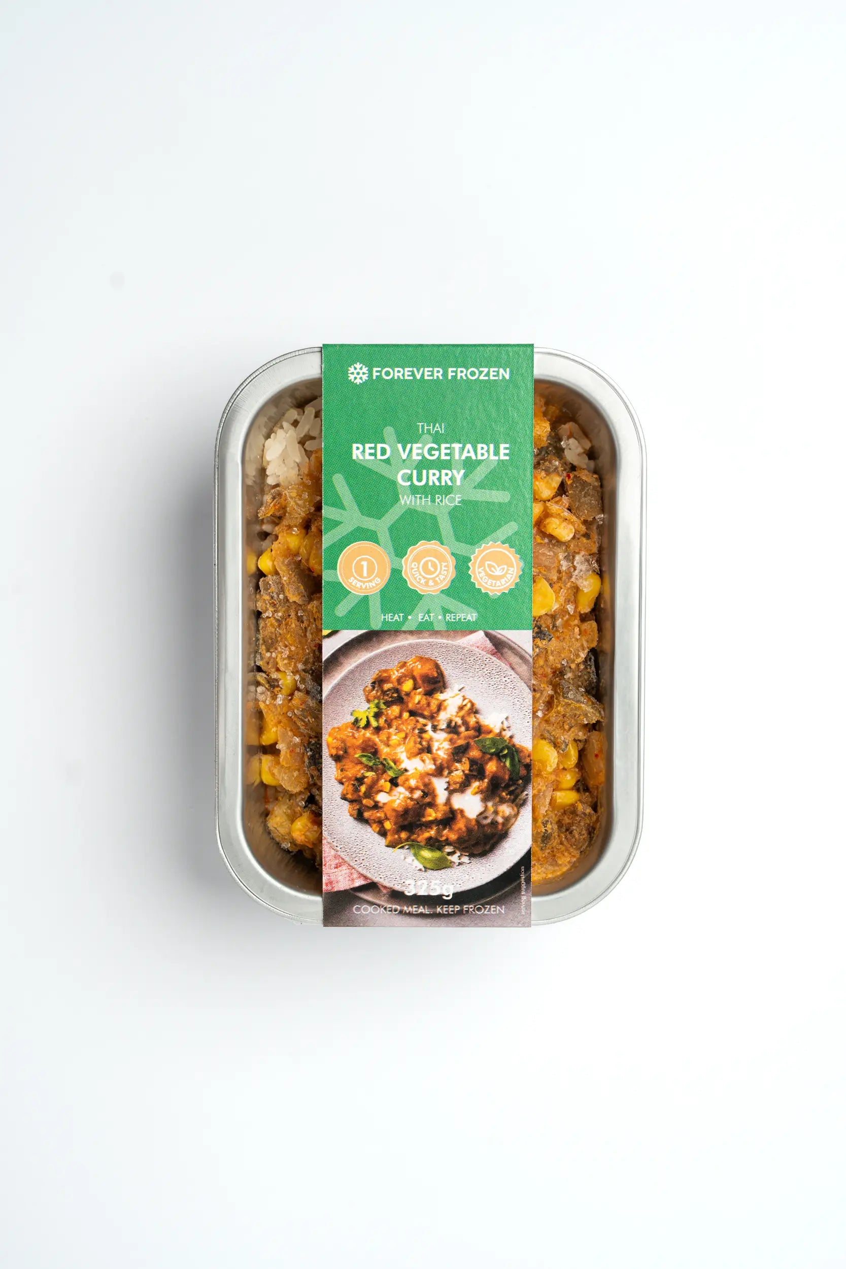 Thai Red Vegetable Curry with Rice - Forever Frozen - CPT