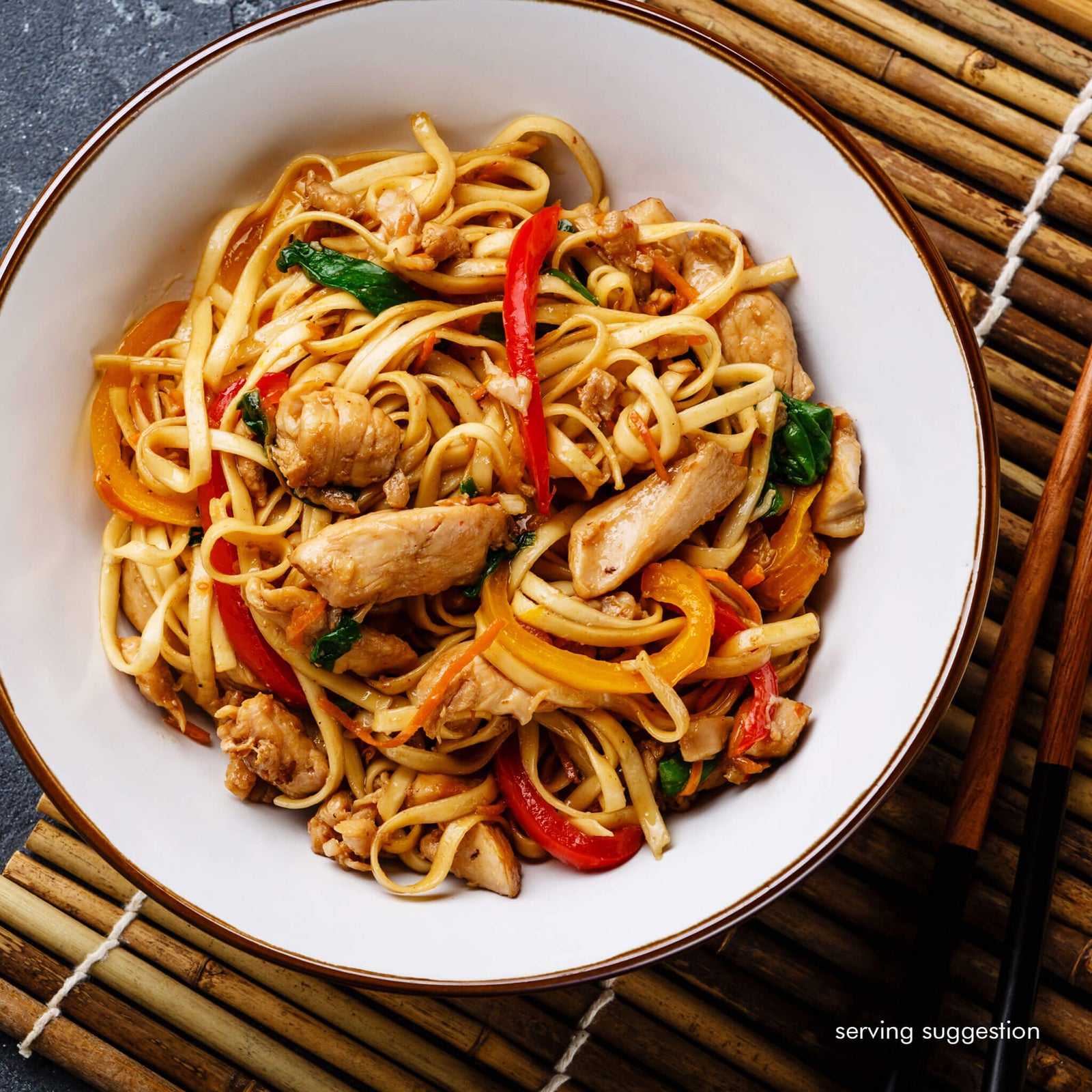 Asian Chicken Stir Fry with Noodles