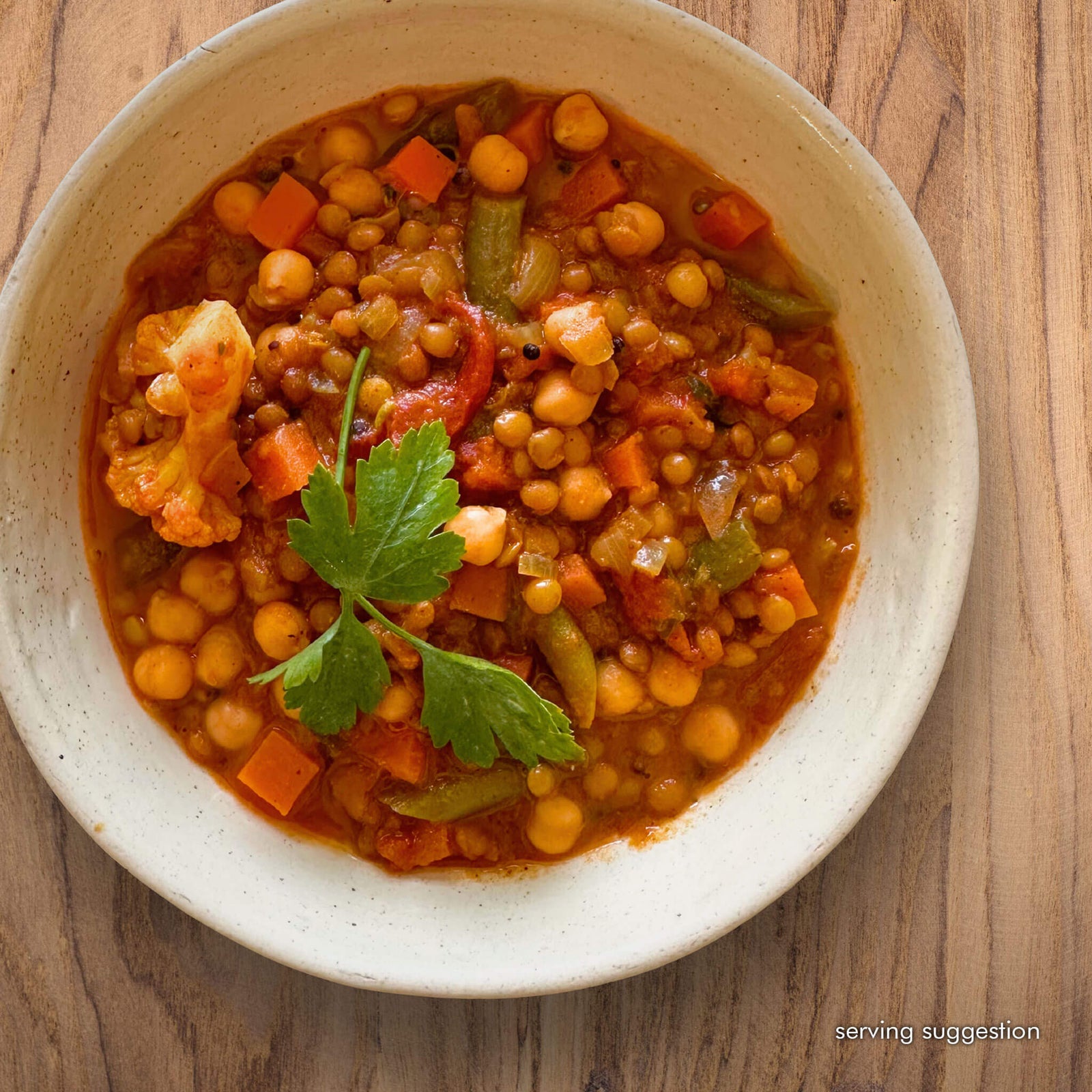 Aromatic Lentil and Chickpea Dahl with Rice