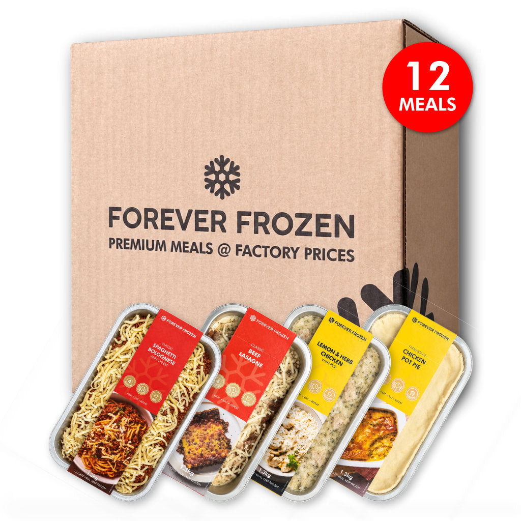 CHICKEN & BEEF - Value Pack - 12 x XL Meals - Forever Frozen