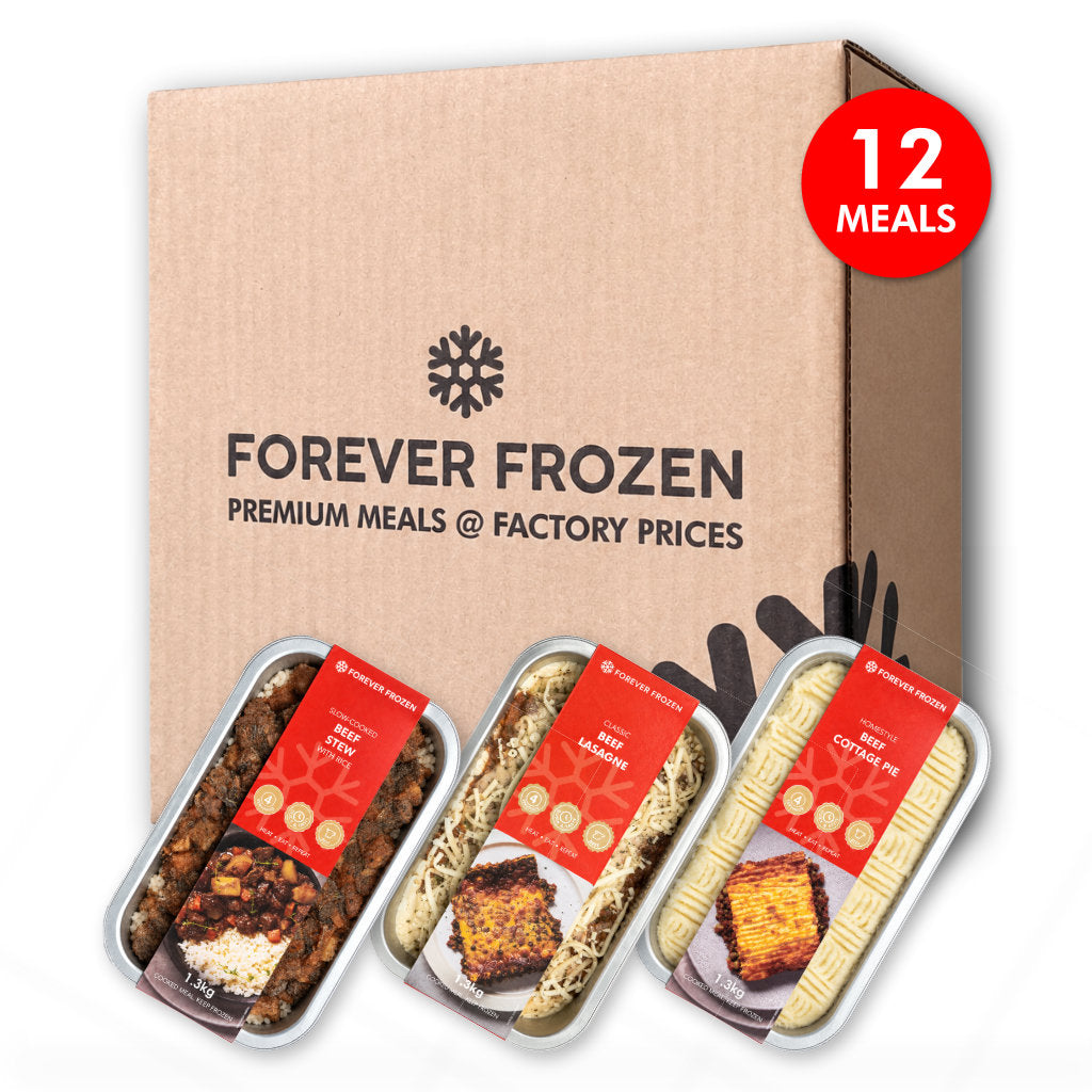BEEF - Value Pack - 12 x XL Meals - Forever Frozen