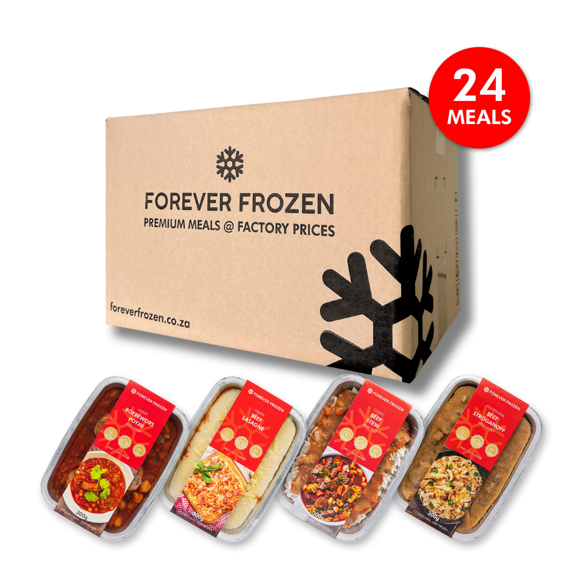 BEEF - Value Pack - 24 x Meals