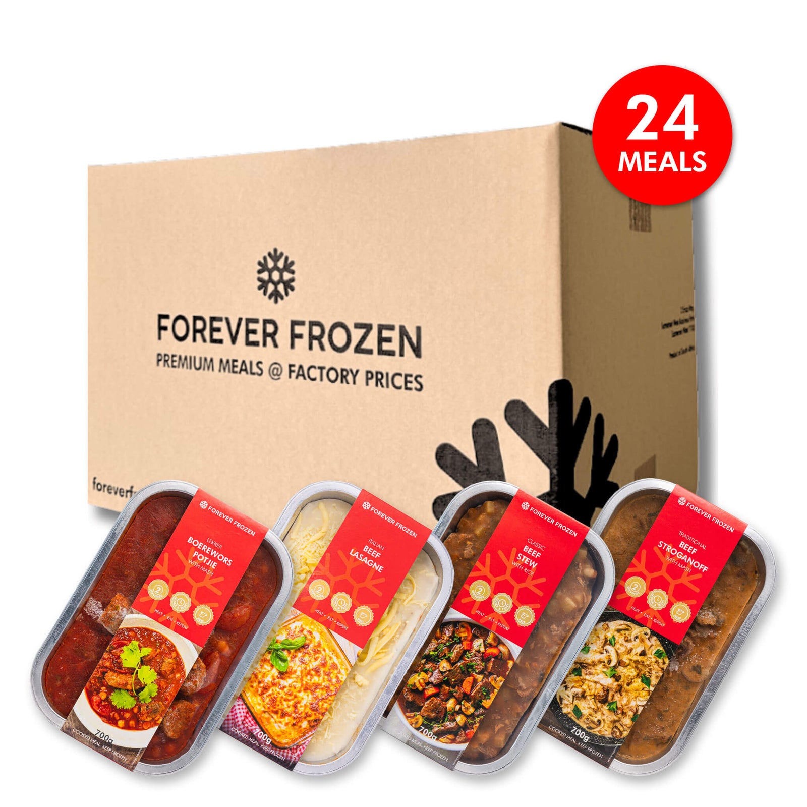 BEEF - Value Pack - 24 x Meals