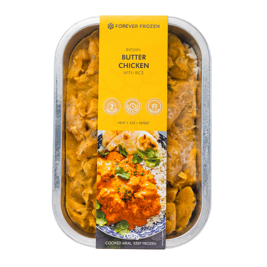 Mild and Creamy Butter Chicken with Rice