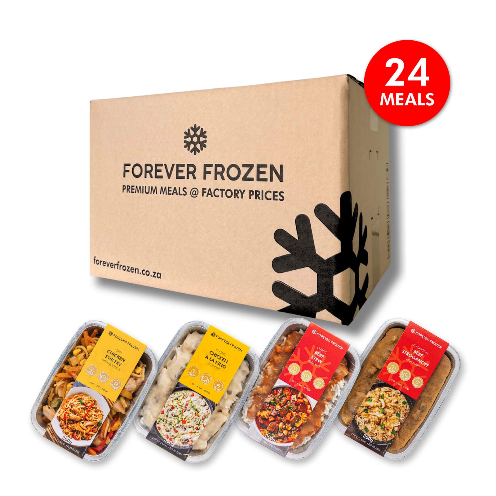 BEEF & CHICKEN - Value Pack - 24 x Meals